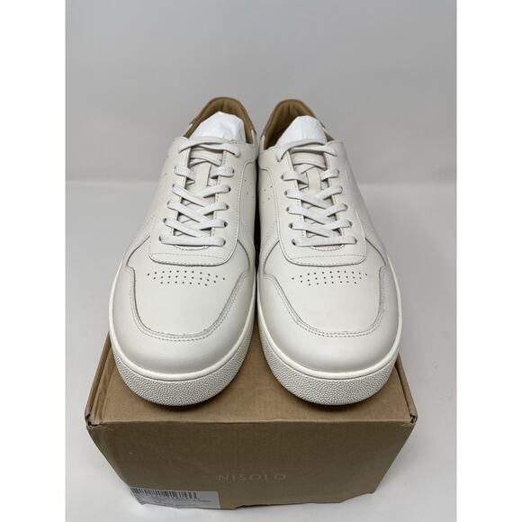 NISOLO Bria Go-To Court Sneaker Men's Size 8.5 White Retail $169.00 - Picture 2 of 9